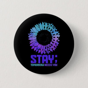 Suicide Awareness Month Stay Mental Health S 6 Cm Round Badge