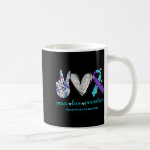 Suicide Awareness Peace Love Prevention 1  Coffee Mug