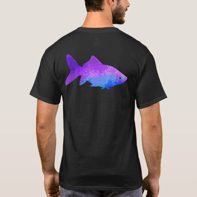 Suicide Awareness Prevention Fish Men Women Kids B T-Shirt (Back)