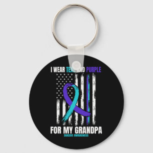 Suicide Awareness Prevention Grandpa Women Men Ame Key Ring