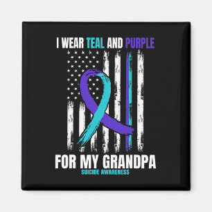 Suicide Awareness Prevention Grandpa Women Men Ame Magnet