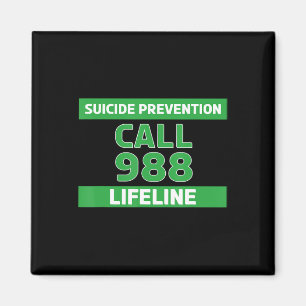 Suicide Awareness - Prevention Lifeline 988   Magnet