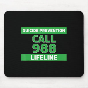 Suicide Awareness - Prevention Lifeline 988 Mouse Mat