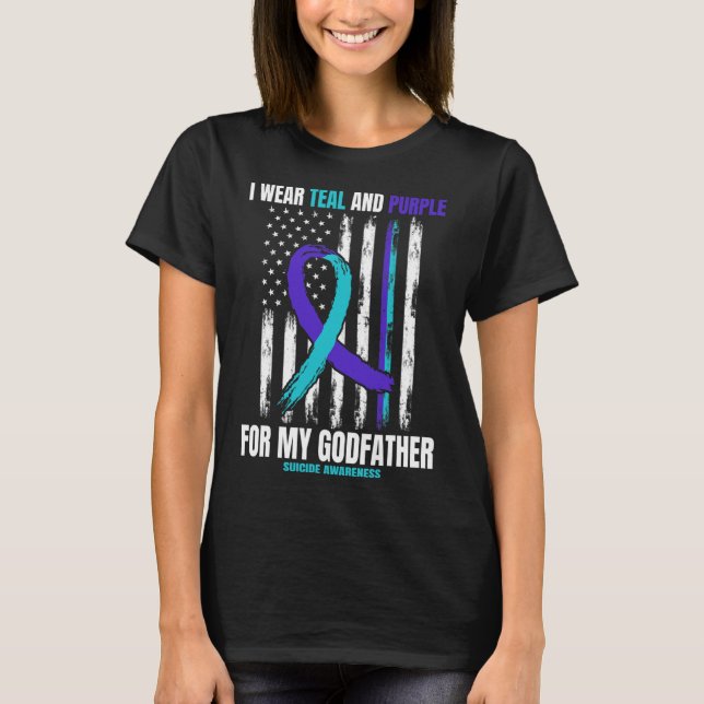 Suicide Awareness Prevention Product Godfather Ame T-Shirt (Front)