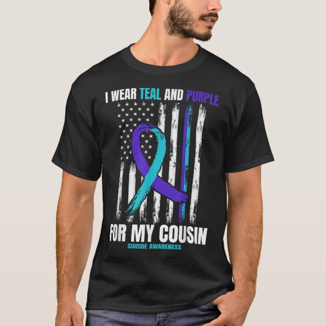 Suicide Awareness Prevention Products Cousin Ameri T-Shirt (Front)