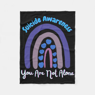 Suicide Awareness Prevention Rainbow You Are Not A Fleece Blanket