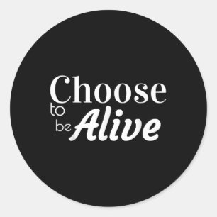 Suicide Awareness Prevention Shirt - Choose 2b Classic Round Sticker