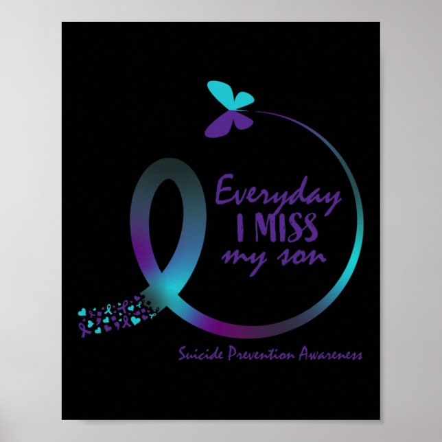 Suicide Awareness Prevention Son Loving Memory But Poster (Front)