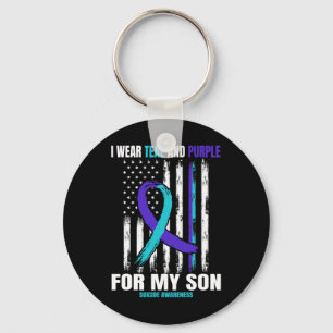 Suicide Awareness Prevention Son Women Men America Key Ring
