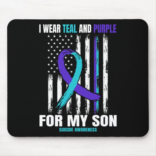 Suicide Awareness Prevention Son Women Men America Mouse Mat (Front)