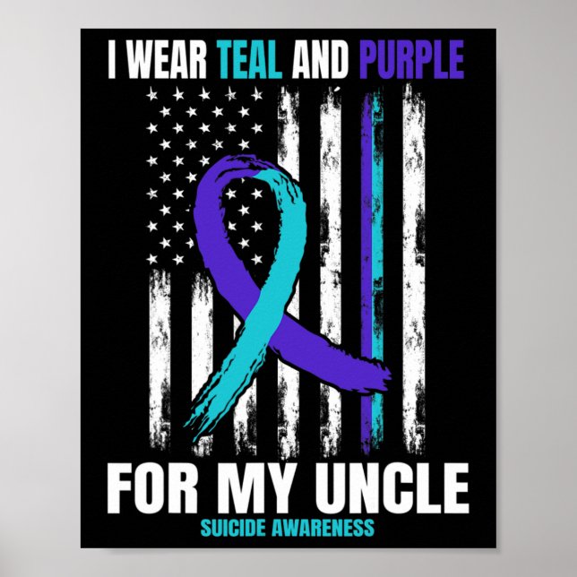Suicide Awareness Prevention Women Men Uncle Ameri Poster (Front)