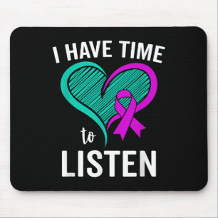 Suicide Awareness Ribbon Mental Health I Have Mouse Mat