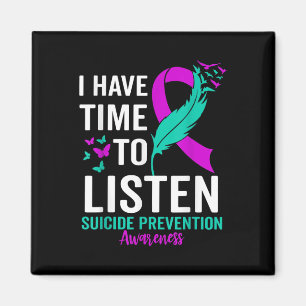 Suicide Awareness Ribbon Mental Health Suicide Magnet