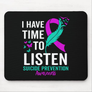 Suicide Awareness Ribbon Mental Health Suicide Pre Mouse Mat