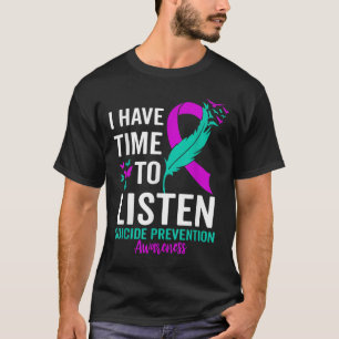 Suicide Awareness Ribbon Mental Health Suicide Pre T-Shirt