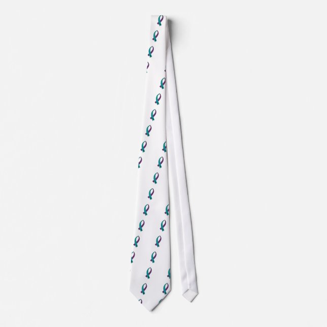 Suicide Awareness Ribbon Tie (Front)