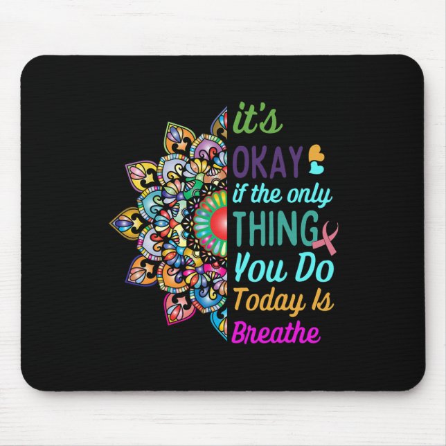 Suicide Awareness Semicolon 988 Gift Ideas 1  Mouse Mat (Front)