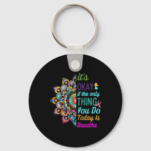 Suicide Awareness Semicolon 988 S 1 Key Ring