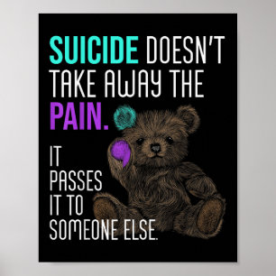 Suicide Awareness Semicolon Mental Health Poster
