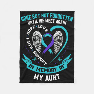 Suicide Awareness Shirt Aunt Mens Women Prevention Fleece Blanket