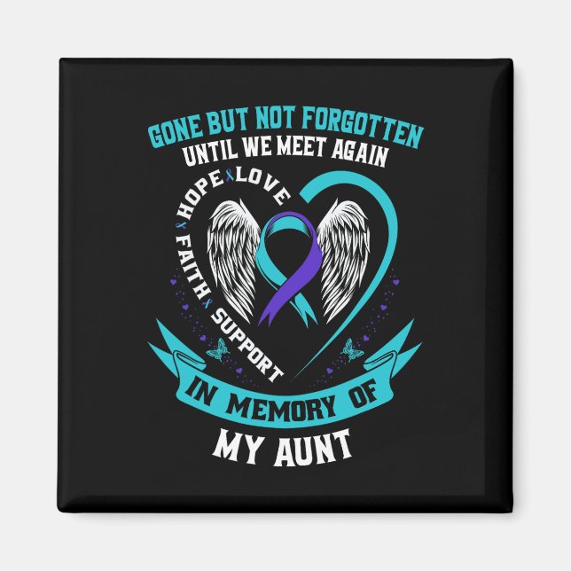 Suicide Awareness Shirt Aunt Mens Women Prevention Magnet (Front)