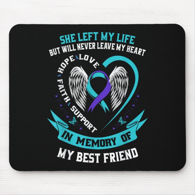 Suicide Awareness Shirt Best Friend Prevention Shi Mouse Mat (Front)