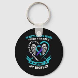 Suicide Awareness Shirt Brother Mens Women Prevent Key Ring