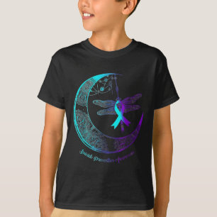 Suicide Awareness Shirt Dragonfly Moon Suicide Pre