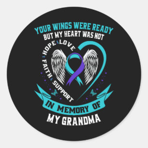Suicide Awareness Shirt Grandma Prevention Items F Classic Round Sticker