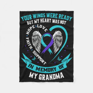Suicide Awareness Shirt Grandma Prevention Items F Fleece Blanket