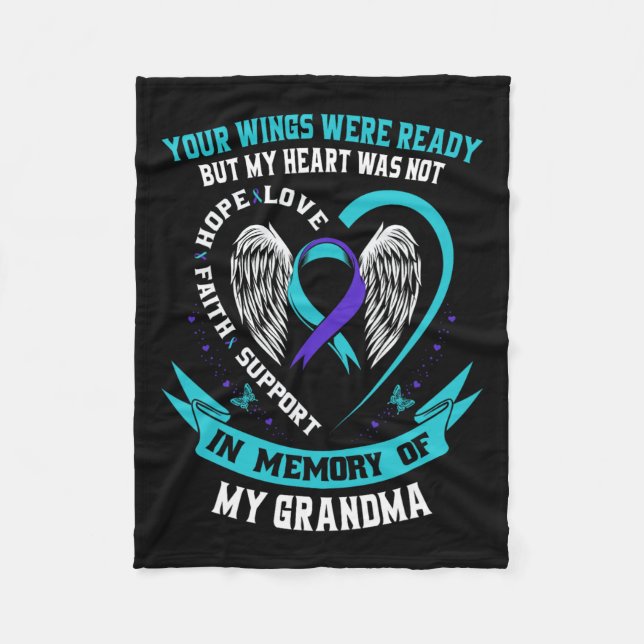 Suicide Awareness Shirt Grandma Prevention Items F Fleece Blanket (Front)