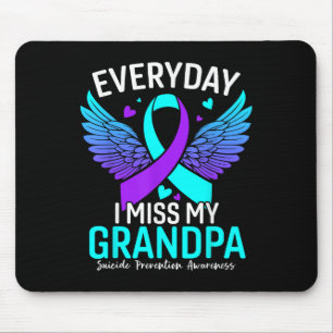 Suicide Awareness Shirt Grandpa Suicide Mouse Mat