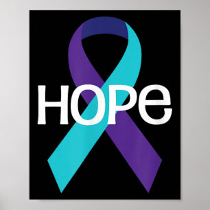 Suicide Awareness Shirt Hope Prevention Ribbon Tsh Poster