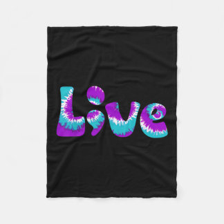 Suicide Awareness Shirt Live Semicolon Teal Fleece Blanket