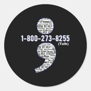 Suicide Awareness Shirt, Prevent Suicide Shirt Classic Round Sticker