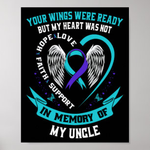 Suicide Awareness Shirt Uncle Niece Nephew Prevent Poster