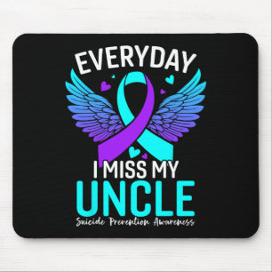 Suicide Awareness Shirt Uncle Suicide Prevention A Mouse Mat