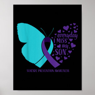 Suicide Awareness Son Gifts Loving Memory Suicide Poster