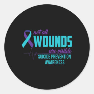 Suicide Awareness Suicide Prevention Month Classic Round Sticker