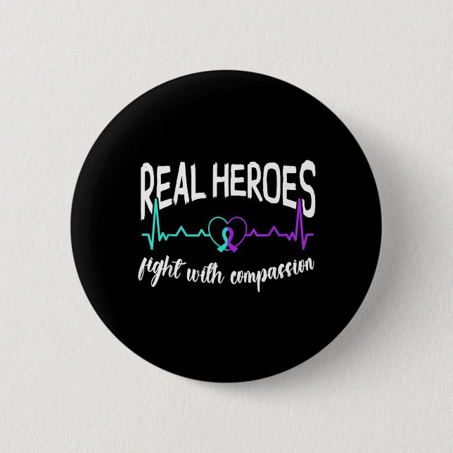 Suicide Awareness Suicide Prevention Support 6 Cm Round Badge (Front)