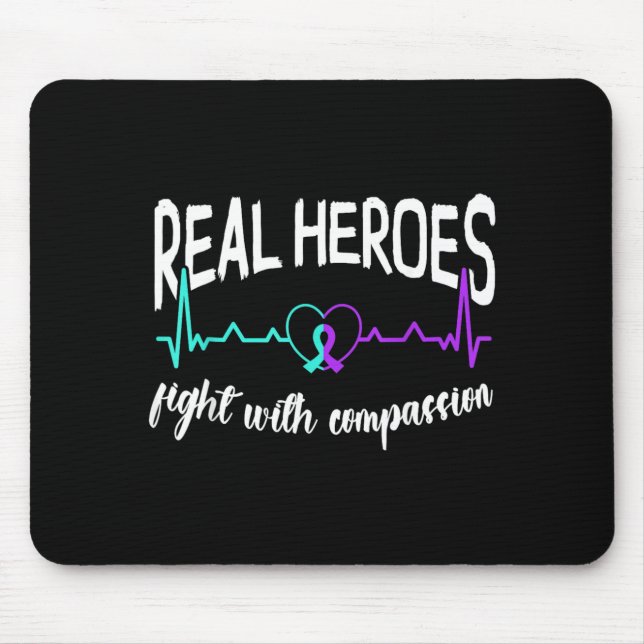 Suicide Awareness Suicide Prevention Support Mouse Mat (Front)