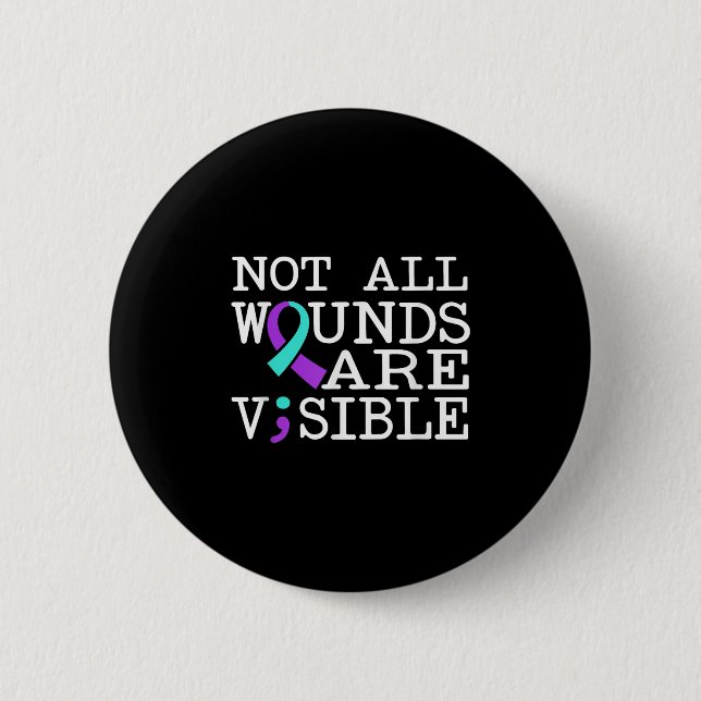 Suicide Awareness Suicide Prevention Suprt Survivo 6 Cm Round Badge (Front)