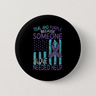 Suicide Awareness Suicide Prevention Suprt Survivo 6 Cm Round Badge