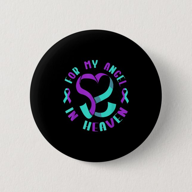 Suicide Awareness Suicide Prevention Suprt Survivo 6 Cm Round Badge (Front)