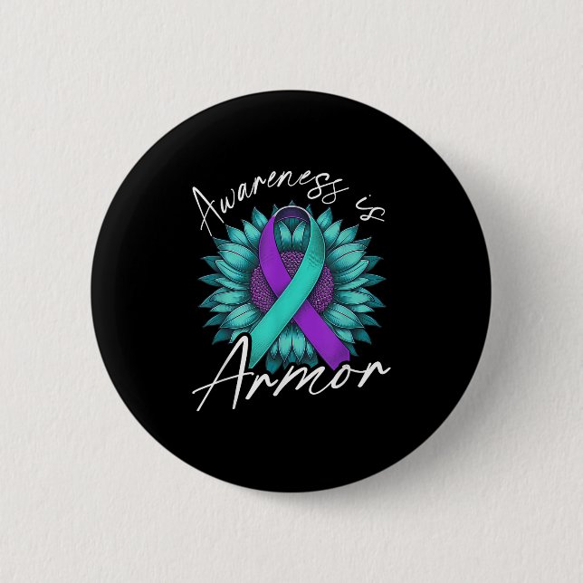 Suicide Awareness Suicide Prevention Suprt Survivo 6 Cm Round Badge (Front)