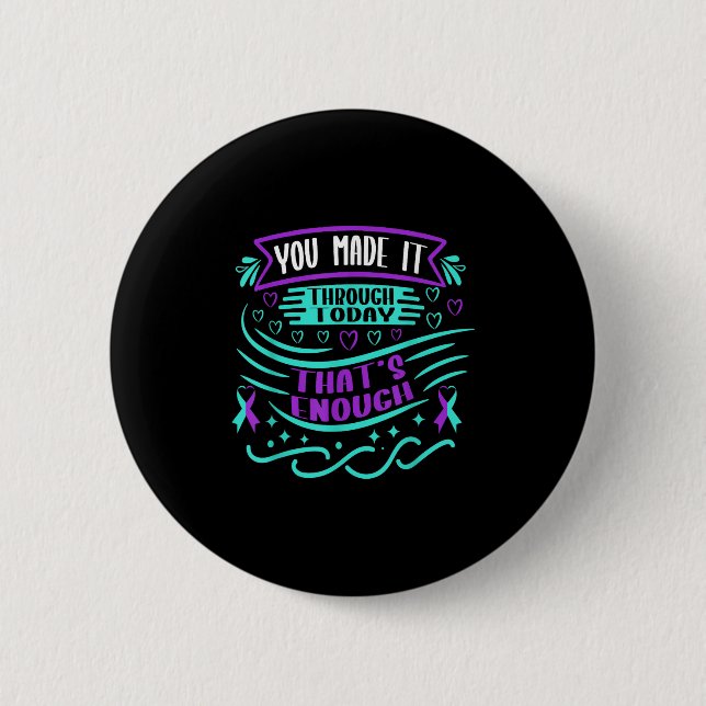 Suicide Awareness Suicide Prevention Suprt Survivo 6 Cm Round Badge (Front)