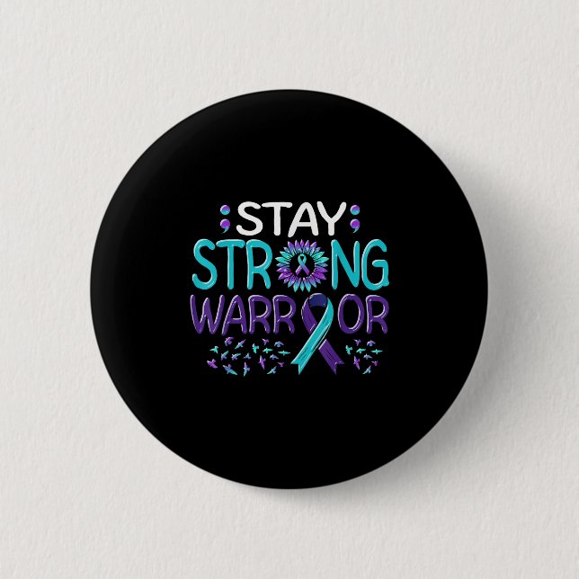 Suicide Awareness Suicide Prevention Suprt Survivo 6 Cm Round Badge (Front)