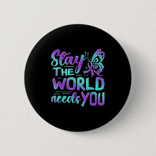 Suicide Awareness Suicide Prevention Suprt Survivo 6 Cm Round Badge