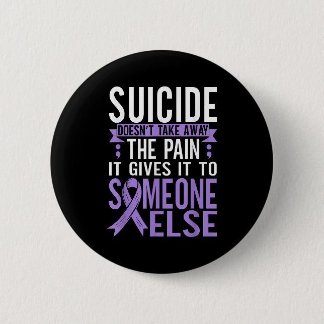 Suicide Awareness Suicide Prevention Suprt Survivo 6 Cm Round Badge (Front)