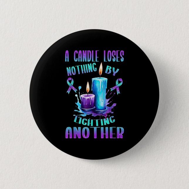 Suicide Awareness Suicide Prevention Suprt Survivo 6 Cm Round Badge (Front)